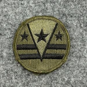 Army Patch: 124th Army Reserve Command (ARCOM) - subdued, merrowed edge- 2 1/2”